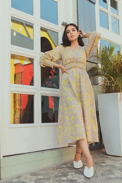 La Bella Summer Printed Midi Dress